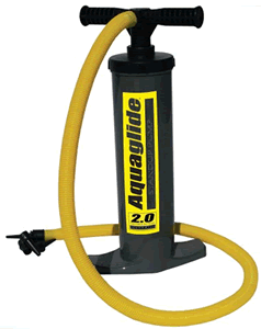 Hand pumps are less expensive than electric pumps, but still get the job done.